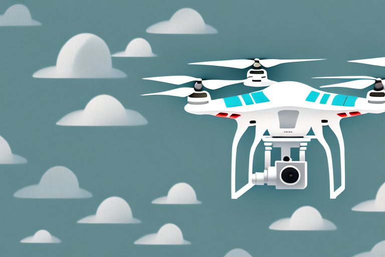 A drone flying over a landscape with a focus on composition and framing