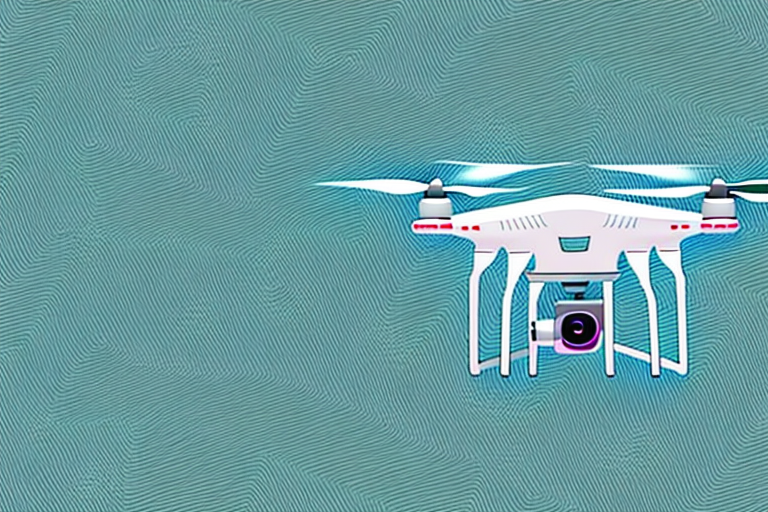 A drone flying over a landscape featuring interesting patterns and textures