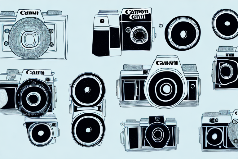Two cameras side-by-side to compare the canon t7 and canon t7i