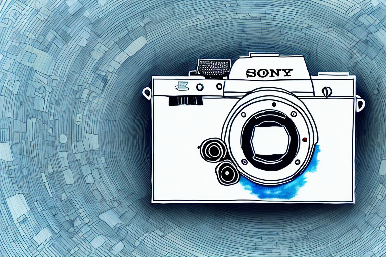 A sony camera with its features highlighted