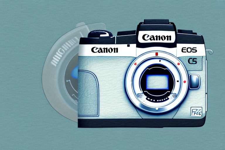 A canon eos rp camera with a lens attached