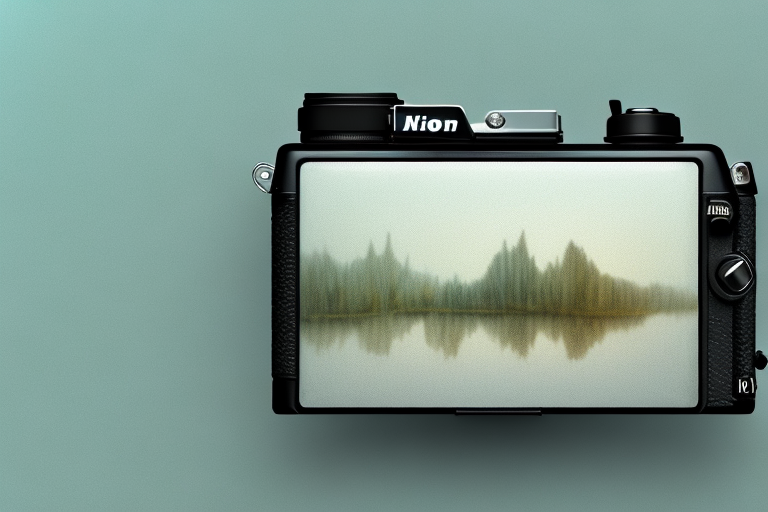 A nikon mirrorless camera in a natural setting