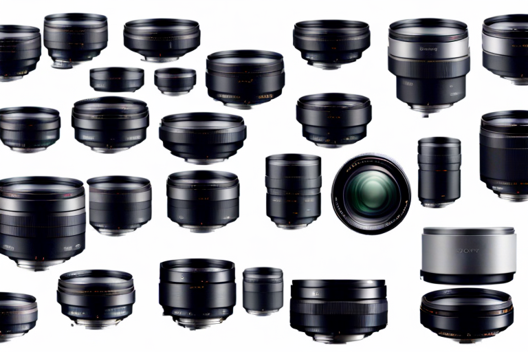 A variety of sony full frame lenses