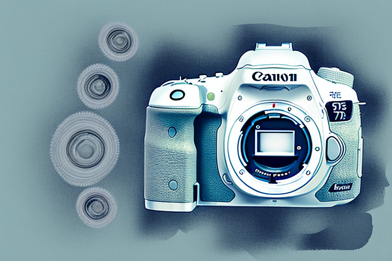 The canon eos 7d mark ii camera with a lens attached