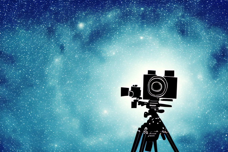 A camera set up for night sky photography