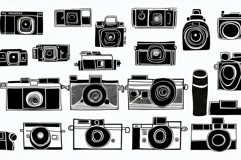 A selection of cameras