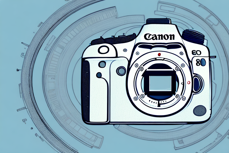 A canon 80d camera with a lens attached