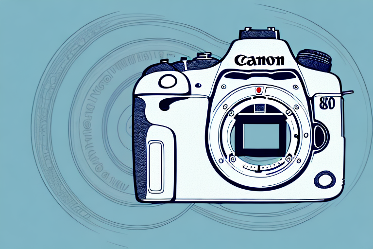 A canon 90d camera with its best lens attached