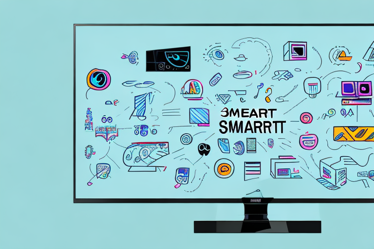 A 50-inch smart tv with its various features and components