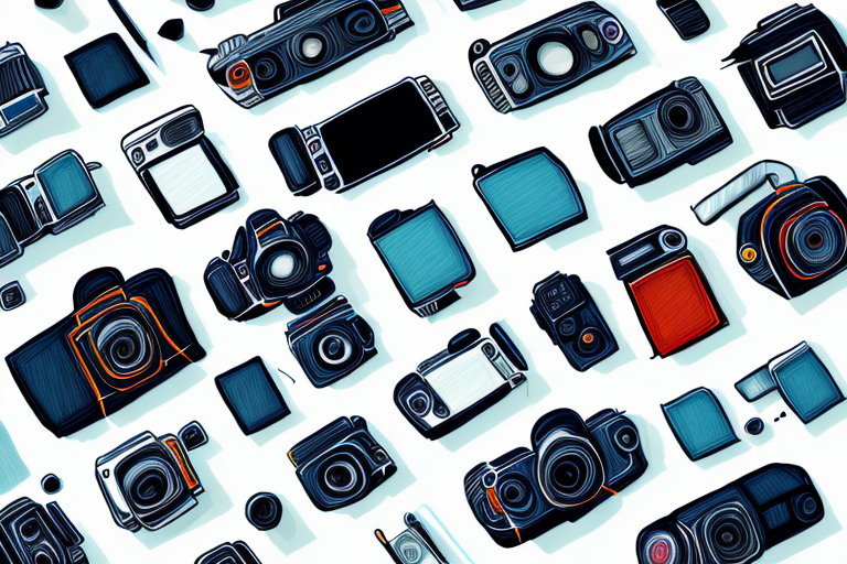 A selection of different camera phones
