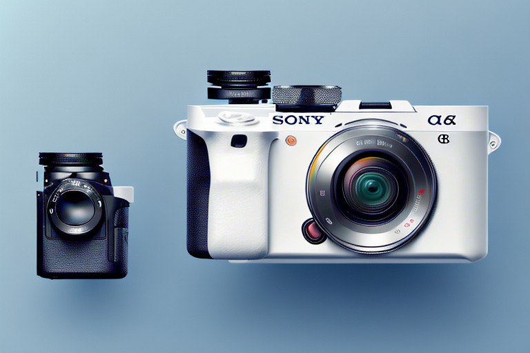 A camera with the sony alpha a6000 model