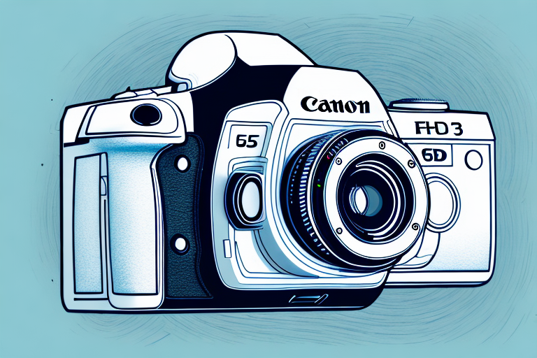 A canon 5d mark iii camera with its features highlighted