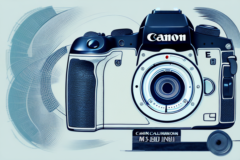 A canon t7i camera with its features highlighted