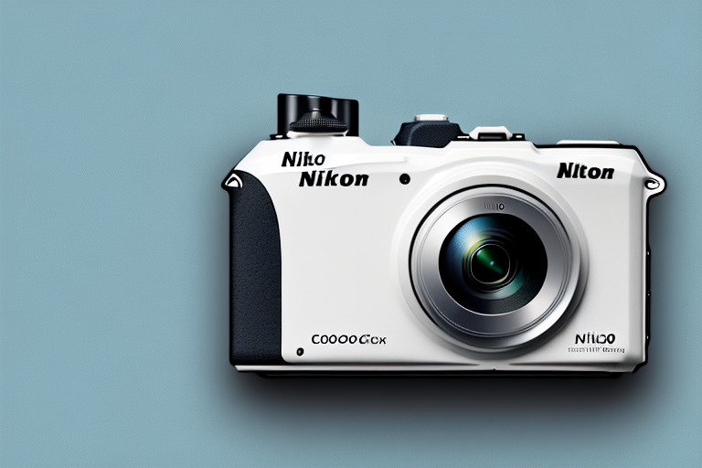 A nikon coolpix p900 camera in a natural setting