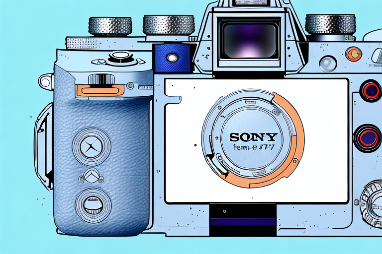 A sony a7r iii camera with its features highlighted