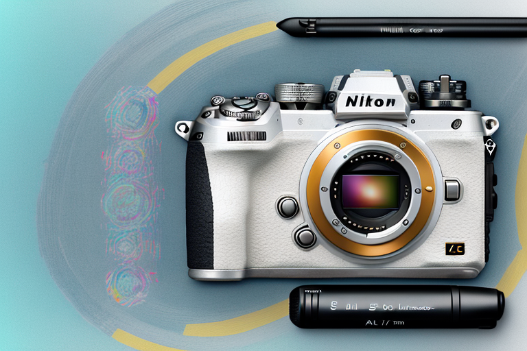 A nikon z5 camera with its features highlighted