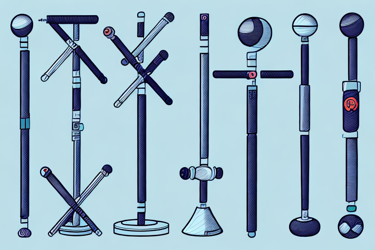 A variety of tripods and monopods in different shapes and sizes