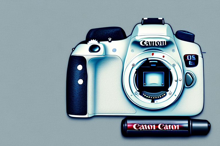 A canon eos rebel sl3 camera in a realistic style