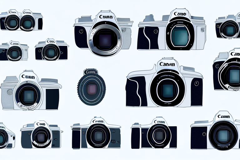 A range of canon cameras