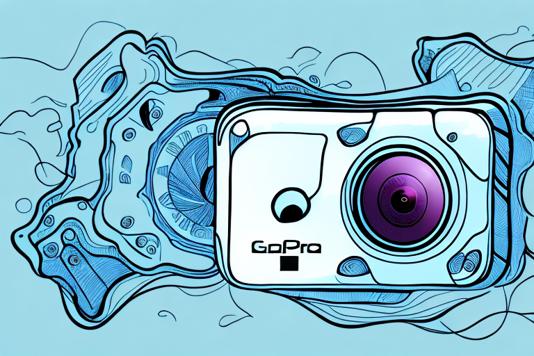 A gopro camera in an adventurous setting