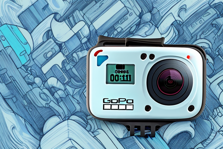 A gopro hero 11 camera with an sd card inserted