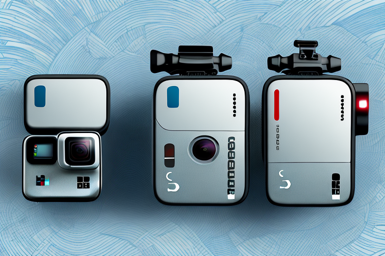 Two gopro cameras side by side