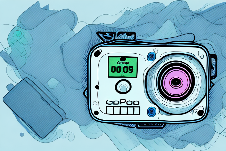 A gopro camera with a spot meter feature highlighted