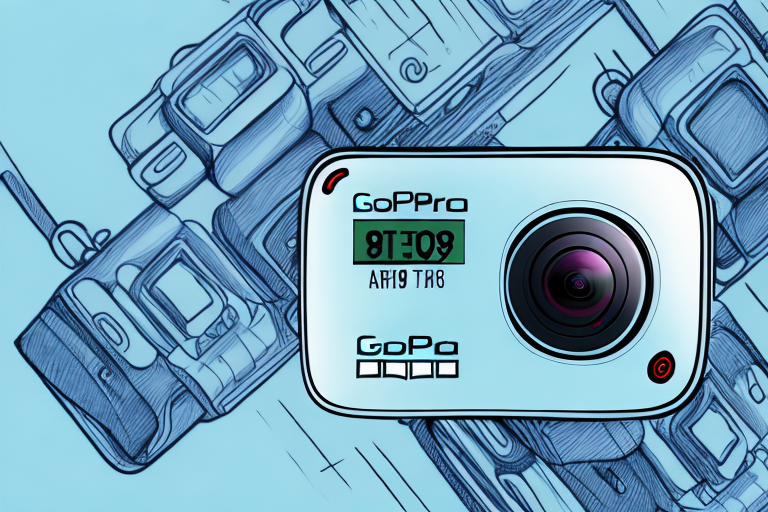 A gopro hero 9 camera with a memory card inserted