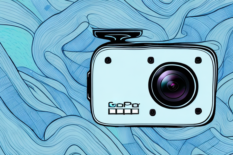 A gopro max camera with an sd card inserted