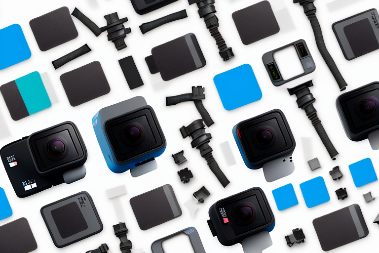 A gopro hero 11 camera with its various features and accessories