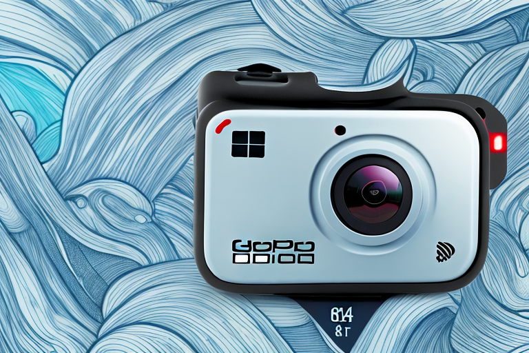 A gopro hero 8 camera with an nd filter attached