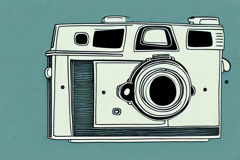 A vintage camera with a classic design