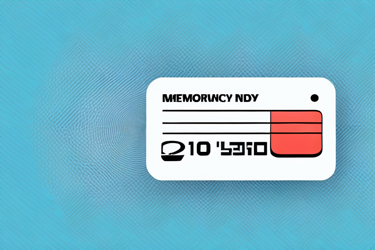 A memory card with a formatting tool hovering over it
