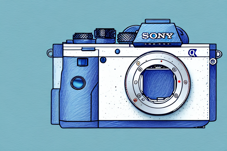 A sony a7 camera with an sd card inserted