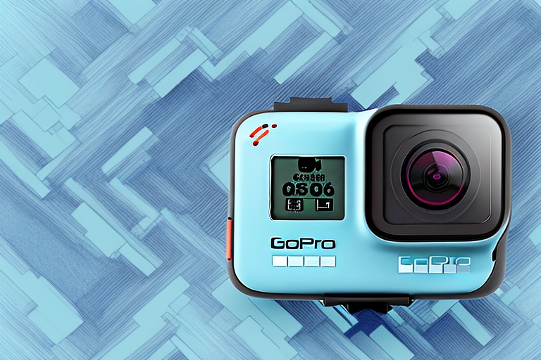 A gopro hero 6 camera with an sd card inserted