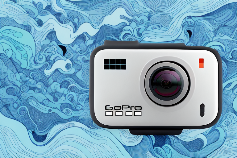 A gopro hero 11 camera with its accompanying remote control