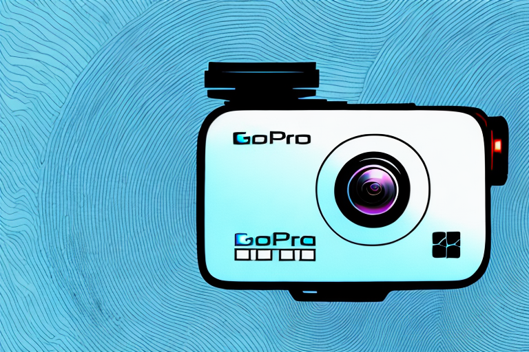 A gopro camera with a progress bar showing a firmware update in progress