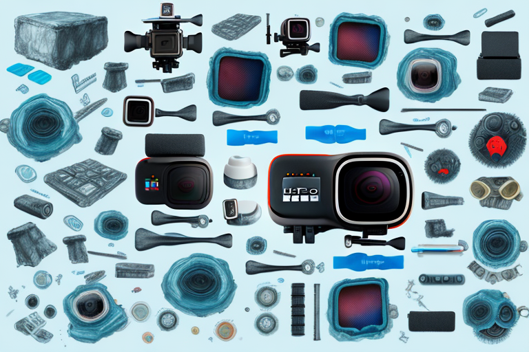 A gopro hero 11 max camera lens with its components and features