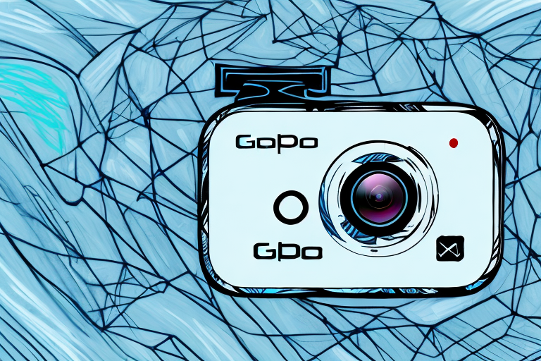 A gopro camera with an sd card inserted