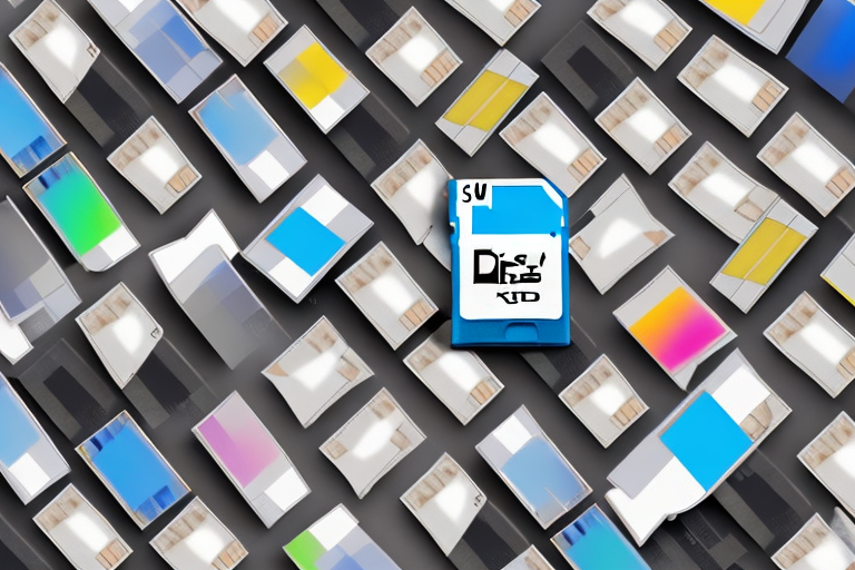 A variety of sd cards of different sizes and colors
