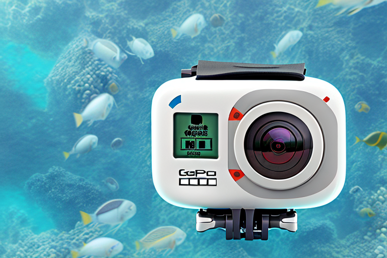 A gopro hero 11 camera in an underwater dive housing
