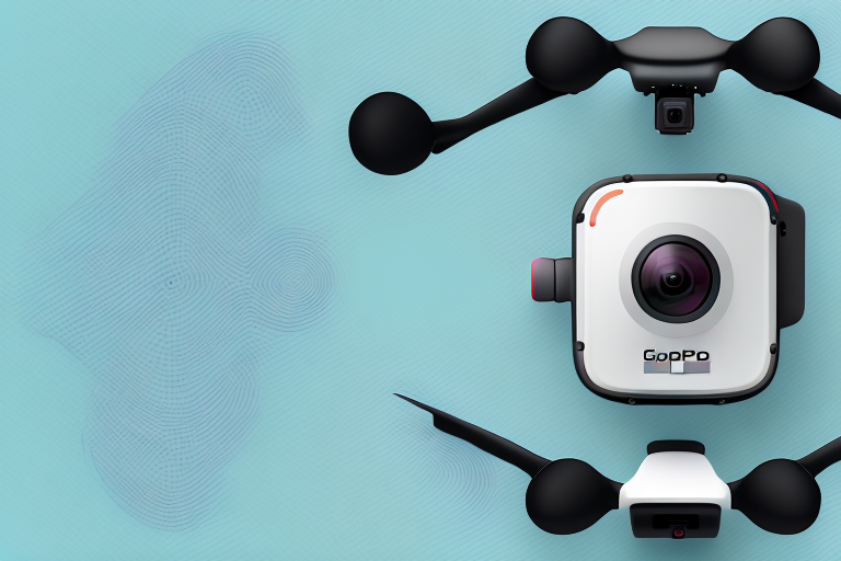 A gopro karma drone with its battery pack