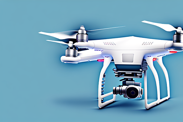 A dji drone being exchanged for a larger