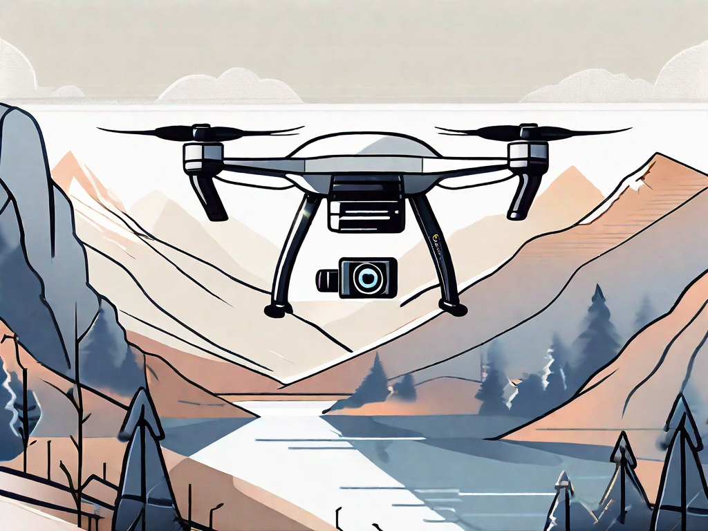 A high-tech camera drone