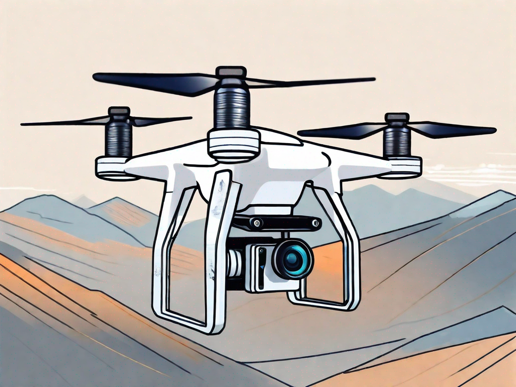 A high-tech drone equipped with a state-of-the-art camera