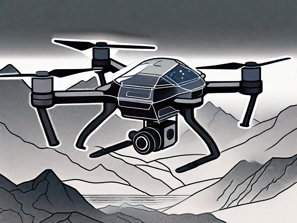A high-tech drone equipped with thermal imaging cameras