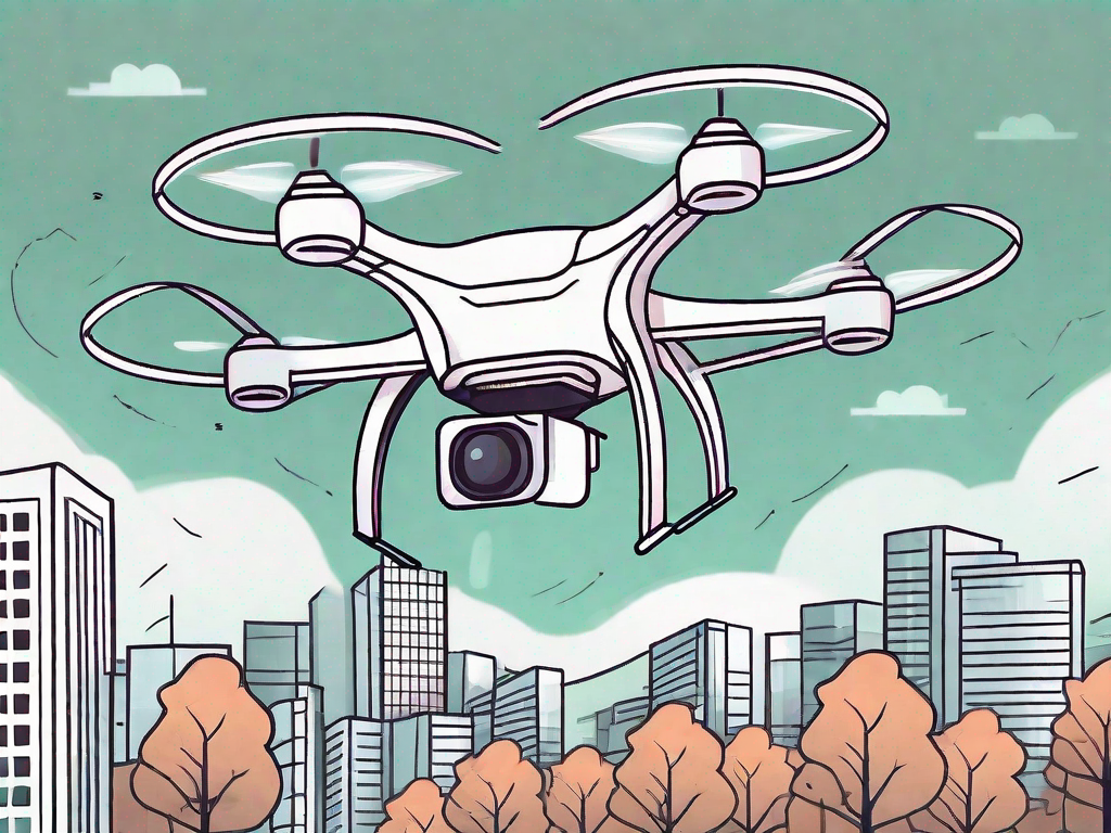 A budget-friendly drone flying in the sky