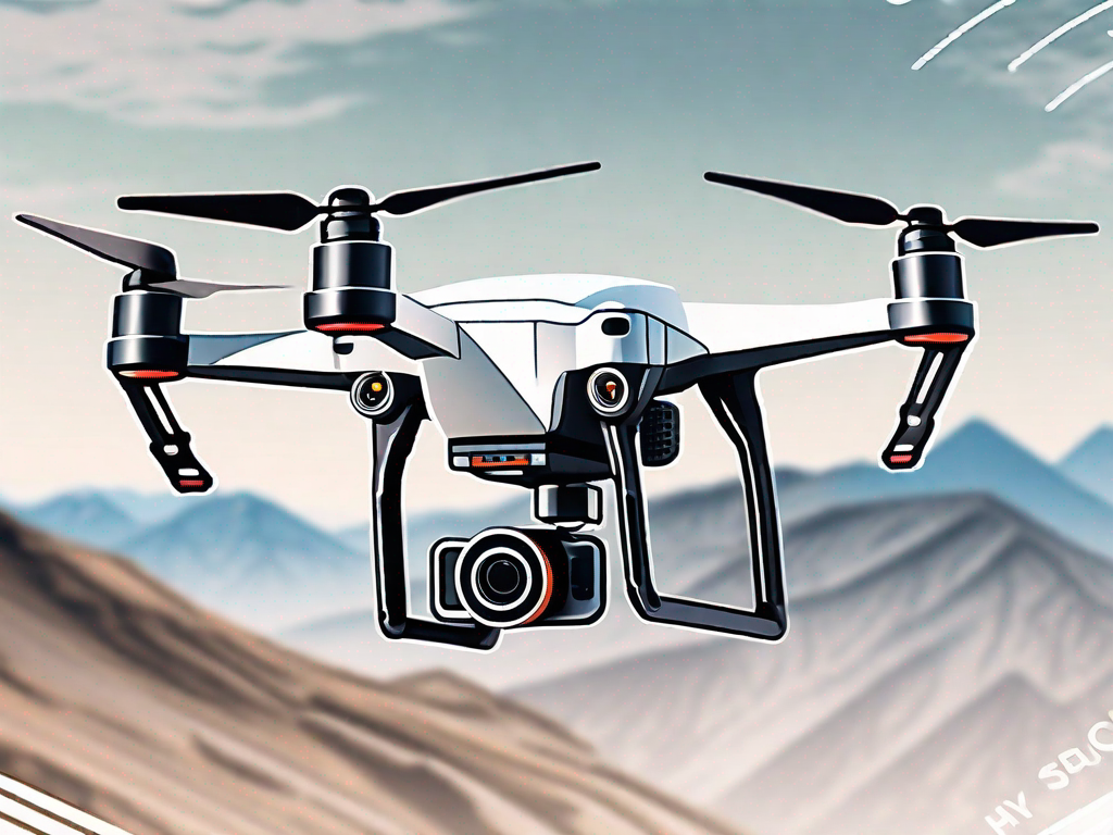 A high-quality photography drone with a camera