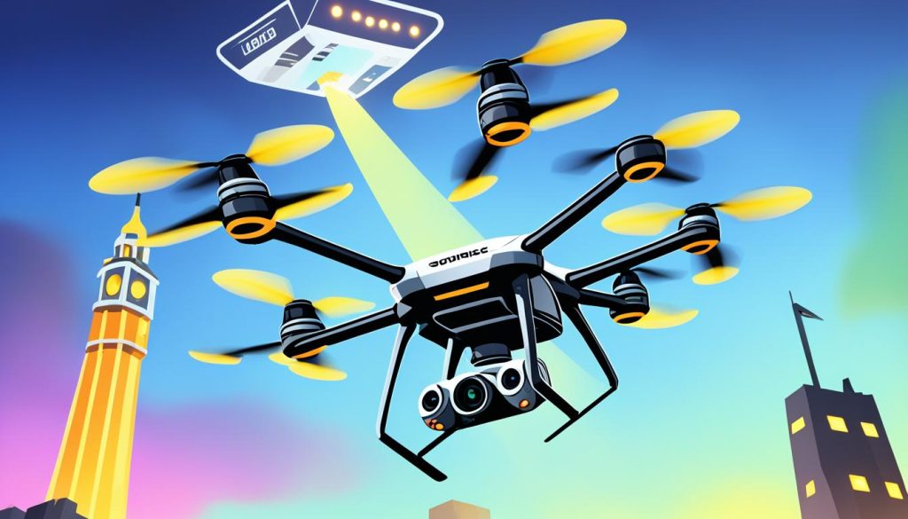 LED safety for drones