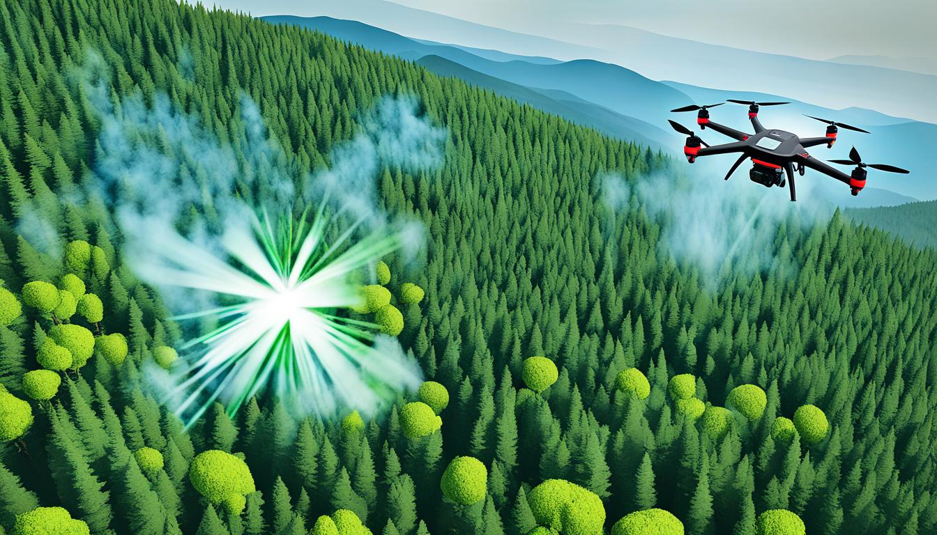 Thermal imaging drone for forest fire detection